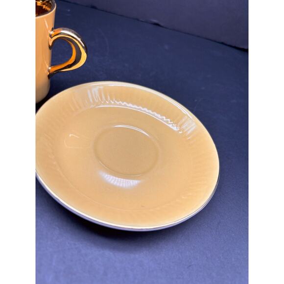 Vintage MCM 50s Figgjo Flint Demitasse Espresso Cup 22k Gold inside Norway - Picture 14 of 16